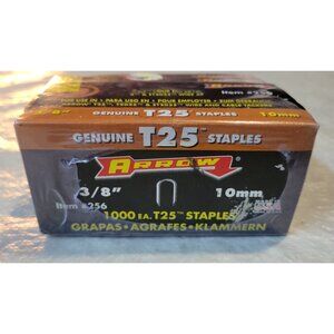 Arrow #256 T25 T2025 ET2025 3/8" Wire and Cable Tackers 1000/Pack - 5 Boxes